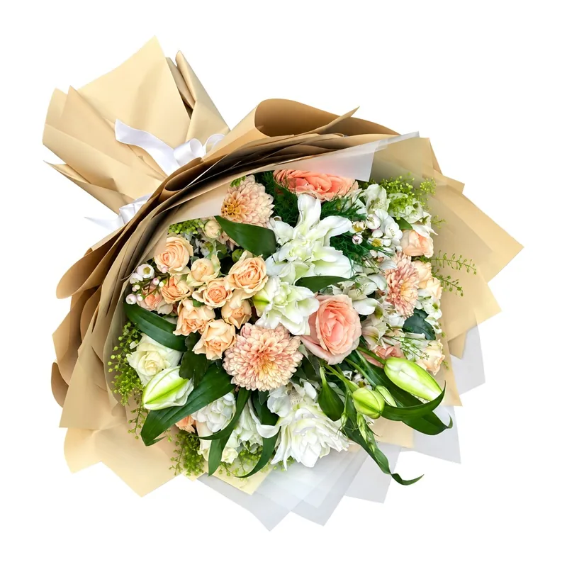 Somon Sprey Gül ve Alstroemeria Buketi
